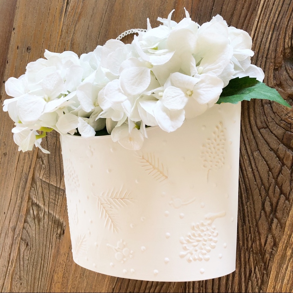 Farmhouse White Wall Bucket Planter Home Decor - Picture 5 of 10